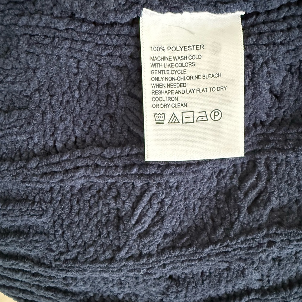 NWT Tommy Bahama Navy Cable Knit Sweater size XL - Picture 8 of 8